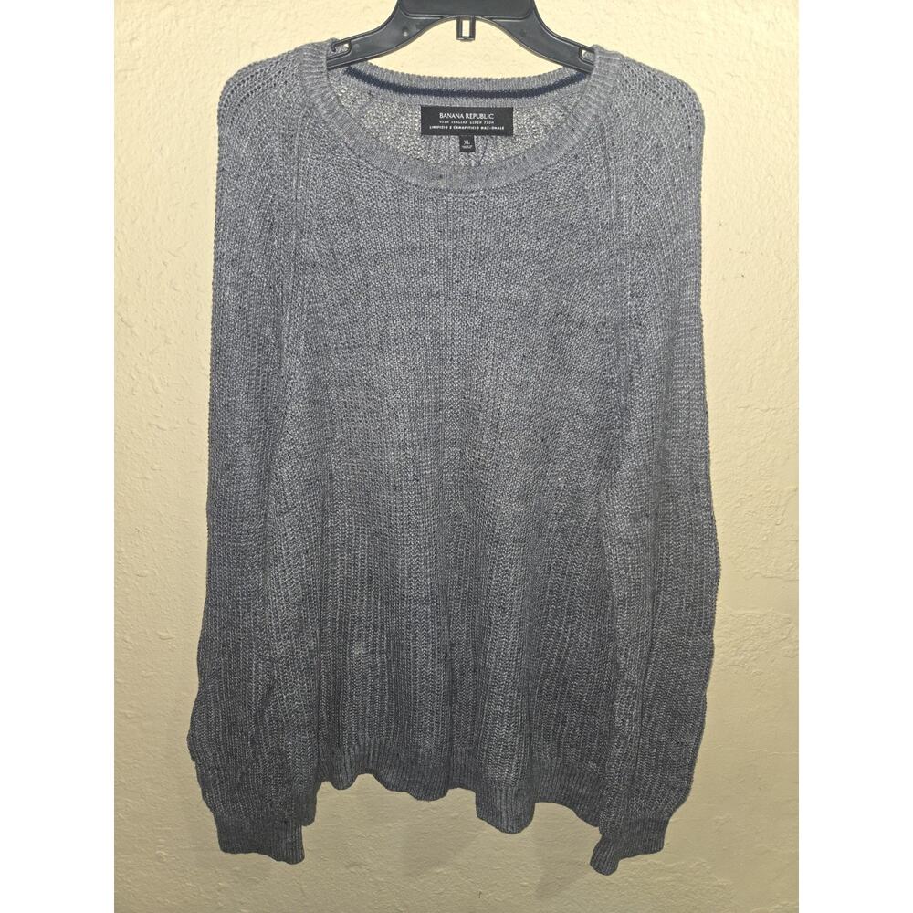 Banana Republic Sweater Dress, Italian Linen, Size XL